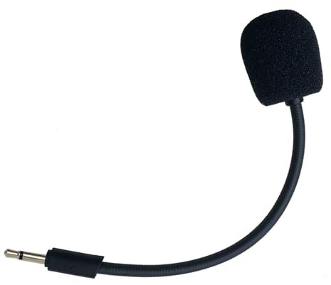 SPTSSWET Replacement Microphone Compatible with JBL Quantum Q100 Stereo Studio Gaming Headsets for PS5 PS4 PC Xbox MAC Professional Clear Crystal Sound Noise Isolation Mic,2.5mm Jack Black