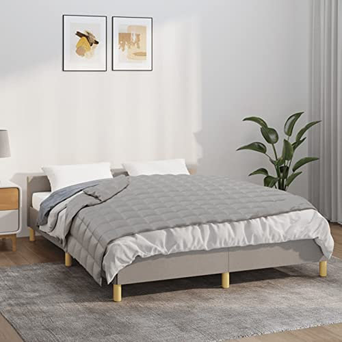 Sufrk Gewichtsdecke Weighted Blanket Schwere Decke Zum Schlafen Schwere Decke Grau 150x200 cm 11 kg Stoff - 350721