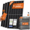Solarway® All-In-One Balkonkraftwerk Mit 2000W Komplett Steckdose - 4,8 kWh Anker Solix 2 PRO Speicher - Solaranlage Komplettset - 500W Solarmodule & Zubehör