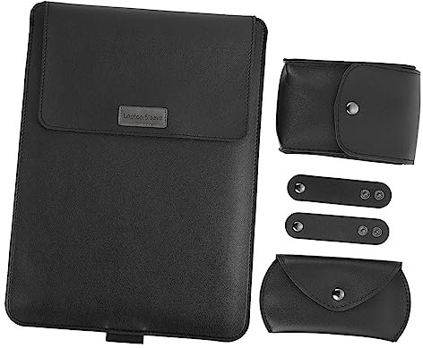 jojofuny 1 Jeu De Support Pour Ordinateur Portable Sacs De Créateurs Mallette D'affaires Pochette De Support Pour Ordinateur Portable De Souris Fourre-tout En Néoprène Black Tpu