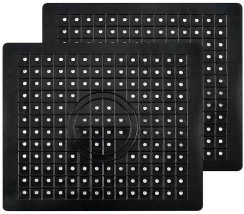 Lnserto per Lavello, 2 Pezzi Tappetino Lavandino Cucina Silicone, Tappetino Drenante, Tappetino Drenante, Inserto per lavello in Gomma, Inserto per lavello in Gomma, Nero
