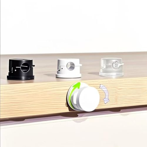 6 Pack -360 Dgree Rotational Compact Desk Magnetic Cable Clips,Adhesive Wire Holder Keeper Organizer for Home Office Desk Phone Car Wall Desktop Nightstand, 3 Colors