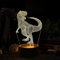 Deluisho Dino Lampe, Dinosaurier Nachtlicht für Kinder, 3D Nachtlicht Dinosaurier Led, Kinder Tier Thema Raumdekoration Licht, 16 Farben Frei Schaltende Warme Umgebungslichter