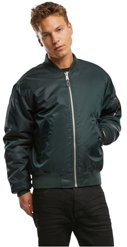 Brandit Chaqueta MA1, diferentes variantes de color, tallas S hasta 7XL, Verde botella., S