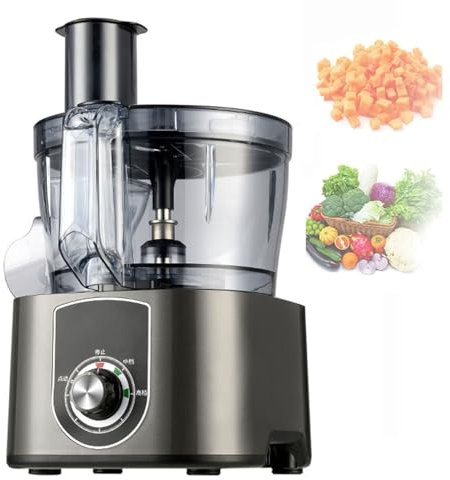 Electric Vegetable Dicer, Commercial Chopper and Food Processor with Dicing Knife and Slicing Blades for Onions, Potatoes, and Fruits