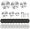 32 PCS Dischi Taglio per Utensili Rotanti, con Dischi Diamantati, Mini Lame HSS e Dischi in Resina per Taglio di Legno, Plastica, Metallo e Alluminio