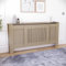 Vida Designs Chelsea Adjustable Unfinished Radiator Cover | Modern Slatted Heating Cabinet, Easy DIY Fit, Ideal for Living Room, Hallway or Bathroom