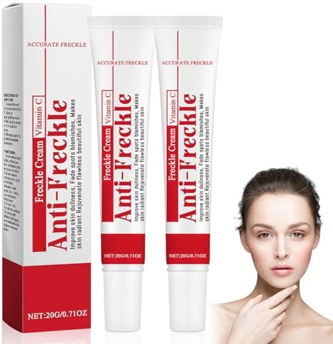 Altersflecken Creme Gegen Dunkle Flecken - 2 Stück Pigmentflecken Entferner Gesicht - Anti Aging Skin Lightening Cream - Anti Pigmentflecken Gesicht mit Vitamin C - Anti Freckle Cream Damen