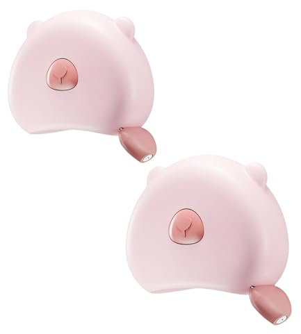 GrueGard Körpermaßband 150cm Einziehbar, Maßband für Körpermessung & Nähen, Schneidermaßband mit Magnetverschluss, Flexibles Rollmaßband für Haushalte & Handwerker Measure Tape (2, Pink, 150cm)