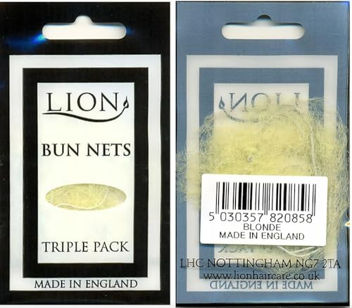 Bun Hair Nets Dance Ballet Equestrian Sleek Cover - Packs of 3, 15, 30 - Blonde