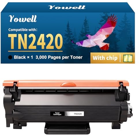 Yowell TN2420 TN-2420 Kompatibel für Brother TN-2420 TN2410 TN-2410 Toner | für Brother MFC L2710DW Toner MFC-L2710DN MFC-L2730DW HL-L2350DW HL-L2310D DCP-L2530DW DCP-L2510D (1 Schwarz)