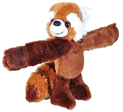 Wild Republic 19542 Huggers Schnapparmband Kuscheltier, Plüschtier, Roter Panda 20 cm, 8