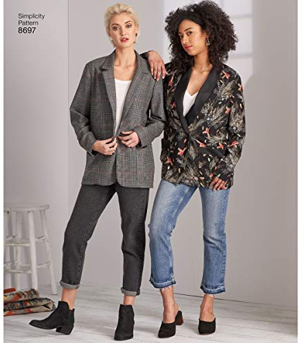 Mönster 8697 damasker/överdimensionerad blazer
