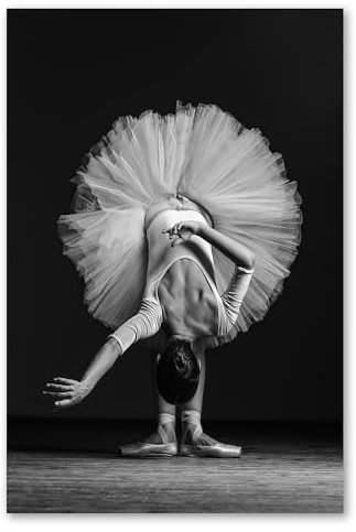 Postereck - 1267 - Ballerina, Tutu Tanz Musik Sport Ballett Frau - Wandposter Fotoposter Bilder Wandbild Wandbilder - Poster - DIN A4-21,0 cm x 29,7 cm