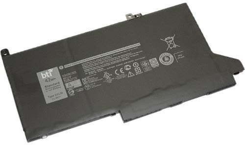 BTI DJ1J0 Battery/Battery – Additional Laptop Components (Battery/Battery, LED, Dell Latitude 7480, 7280, 7490, 7390)