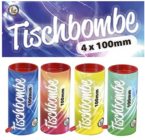 Unbekannt Samba 20 Stück Tischfeuerkonfetti - Party Popper - Karneval - Mehrfarbig - Papier