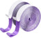 BRAVESHINE Self Adhesive Hook and Loop Tape, Extra Strong Double Sided Sticky Strips, Nails Free Picture Hanging Strips with Super Sticky Glue (Purple,5mx3cm)