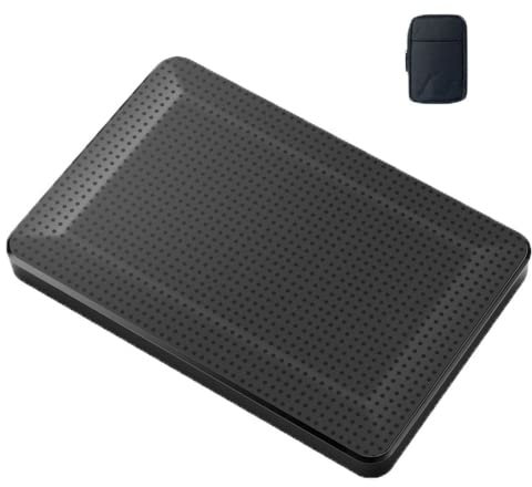 Disque dur externe portable 2 To 1 To 250 80 Go USB 3.0 avec sac de rangement - Convient pour ordinateurs personnels, ordinateurs de bureau, ordinateurs portables, Windows, MacBook, Xbox, PS4