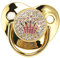 Baby Schnuller Ultra Light Soft Bling Silikon Neugeborenen Schnuller für 6-18 Monate Säugling für Gestillte Babys, Glow in The Dark Schnuller, Baby Mädchen Schnuller(Gold)