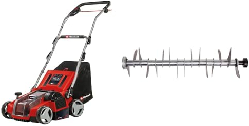 Einhell Akku-Vertikutierer-Lüfter GE-SA 36/35 Li-Solo Power X-Change (36 V, Brushless, 35cm Messerwalze, 28L Fangsack, einstellbare Arbeitstiefe, ohne Akku, inkl. Ersatzmesserwalze)