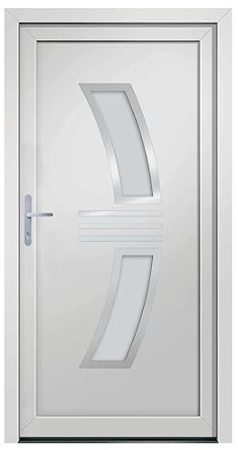 Porta Ingresso Bianca 108x208 cm in PVC, vitaXL