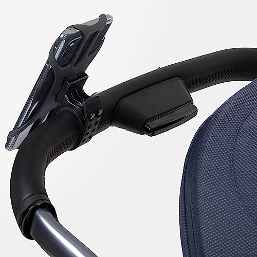 Silver Cross | Kinderwagen-Handyhalterung | Universal-Handyhalterung | 360 Grad drehbar | Kinderwagenzubehör | Gummibänder