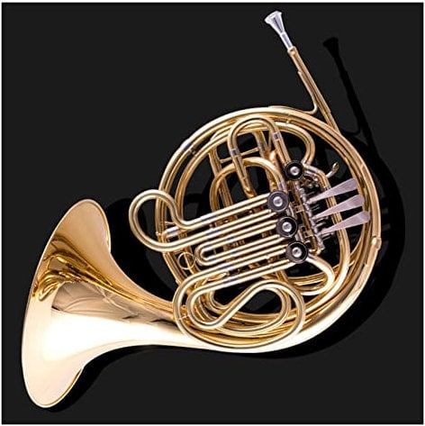 Hörner B Flach 3 Tasten einreihig B-F 4 Tasten zweireihig geteiltes Waldhorn-Blasinstrument (Farbe: vier Tasten zweireihig eins)