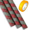 KC SHOP GERMANY, GESCHENKPAPIER 2.0 3x ROLLE KRAFTPAPIER rot grün beige 70x305cm, 80g/qm, Weihnachten, Heiligabend, xmas, christmas, modern, schick, hübsch, hochwertig (Karo + Kleberolle)