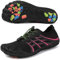 ziitop Barfußschuhe Herren Wasserschuhe Damen Barfußschuhe Damen Wasserschuhe Herren Aquaschuhe Strandschuhe Schnell Trocknen Surfschuhe Schwimmschuhe für Beach Pool Surfen Yoga(Schwarz Rosa 38EU)