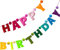 Filz-Happy Birthday-Banner – Regenbogen-Girlande, vorbespannte Filz-Girlande, Geburtstagsdekorationen, wiederverwendbares Happy Birthday-Schild, Filzbanner Girlande für Geburtstagsdekoration,