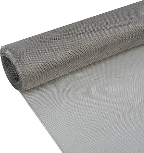 Kangmusi Drahtgewebe 100x500 cm Edelstahl 202, Doppelstabmattenzaun,Zaun Komplettset, kangmusi142258