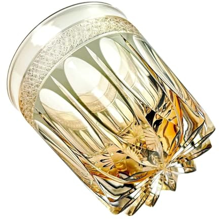 AXIKALB Verre à vin en cristal style japonais de luxe coupe verticale en billes