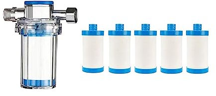 Wasserfiltersystem, Untertisch-Wasserfilter, 2 Set Haushalt zur Verunreinigung von Rostablagerungen, Waschmaschine, Warmwasserbereiter, Dusche, Duschwasserfilter, vorderer Wasserhahn-Wasserfilter für