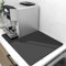 WLHFDC Tappetino Scolapiatti 30x40cm,Tappetino Macchina Caffe,Tappetino Scolapiatti Assorbente Cucina,Super Assorbente Tappetino Lavello Cucina,Tappetino Antiscivolo Assorbente Cucina(Grigio Scuro)