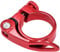 LICQIC 34.9 mm Bike Seat Post Clamp, Quick Release Seat Post Clamp for MTB Bike Road Bike Casual Bike (Red)