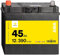 Denagi ASIA Autobatterie A45L 12V 45Ah 390A/EN Starterbatterie