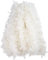 White Christmas Chunky Tinsel Garland with Star for Christmas Tree Decorations Xmas Party Supplies (12 Meters)
