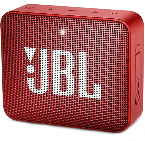 JBL GO 2 - Mini Enceinte Bluetooth portable - Étanche pour piscine & plage IPX7 - Autonomie 5hrs - Qualité audio JBL - Rouge