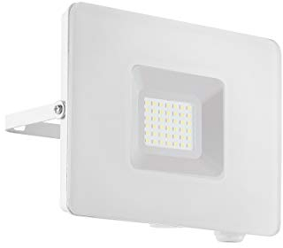 EGLO LED Außen-Strahler Faedo 3, 1 flammige Außenleuchte inkl. Bewegungsmelder, Sensor-Wandstrahler aus Alu, Farbe: Schwarz, Glas: klar, 30 Watt, IP44