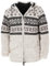 GURU SHOP Wolljacke mit Nordischem Muster, Strickjacke Hellgrau/schwarz - Modell 5, Herren, Wolle, Size:S