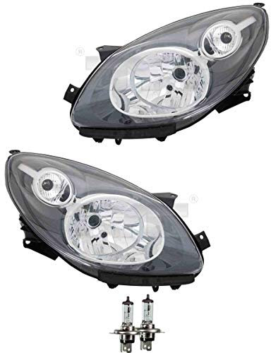 EISENFELS Bundle Set 70772311 Scheinwerfer rechts & links + Leuchtmittel H4 Classic kompatibel mit Twingo II CN0_