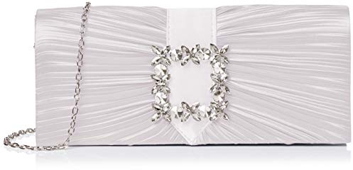 SwankySwans Damen Chloe Clutch, Silber