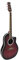 DIMAVERY RB-300 Rounded back, rot | Akustische Gitarre mit Piezo-Tonabnehmer