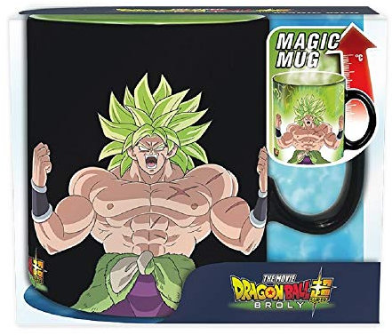 Dragonball Super - Tasse Kaffeebecher 460 ml - Broly Vs Gogeta - Thermoeffekt - Geschenkbox