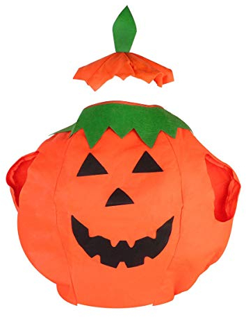 Veroda Déguisement citrouille unisexe pour Halloween, Orange, Small