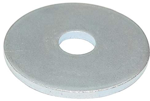AERZETIX - C44415 - Satz von 20 Flache unterlegscheiben breiten - beilagscheiben - M6x26 mm - dicke 1.8 mm - DIN9021 - aus verzinktem stahl - farbe silber - montage bolzen schraube mutter befestigung