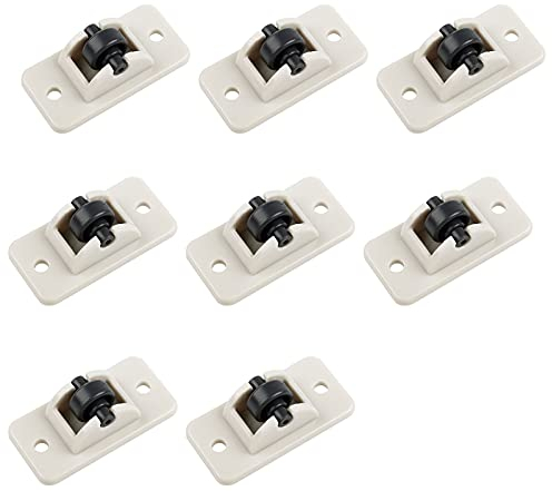 QOPAHI Self-Adhesive Castor Wheels Strong Small Casters Mini Plastic Wheels for Moving Furniture DIY Toys Box Cloth Bin Storage Container Non Swivel Castors,8pcs