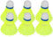 6Pcs Badminton Professional Nylon Badminton Ball Federball Outdoor Sport Trainingszubehör, Grün