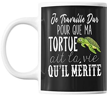 Mug Tortue travaille dur