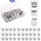 RUNCCI-YUN 30 Stück Mini-USB-Stecker Typ B Buchse, 4-polig, Dip-Anschluss, rechtwinklig